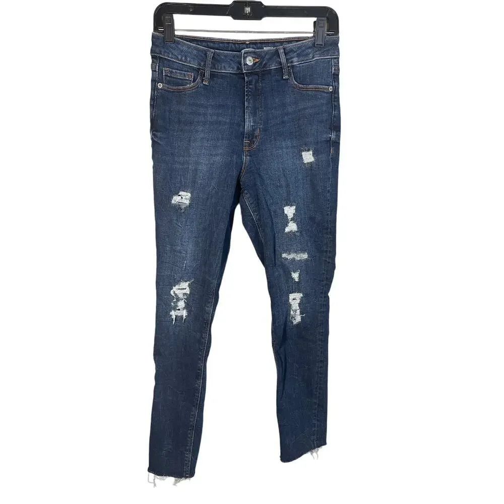 Old Navy Rockstar Super Skinny High Rise Distressed Jeans Women's Size 6